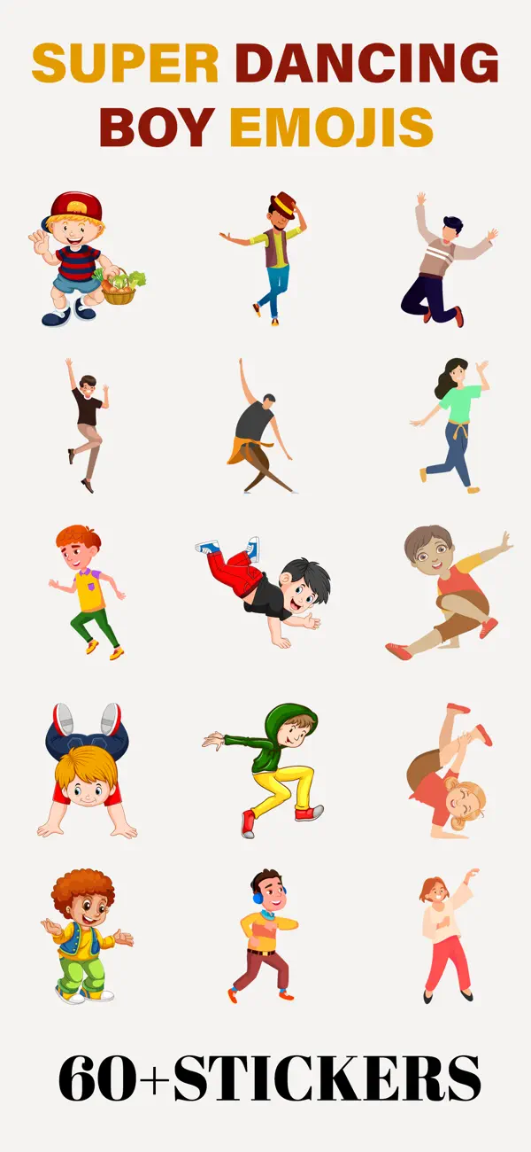 Screenshot #1 pour Super Dancing Boy Emojis