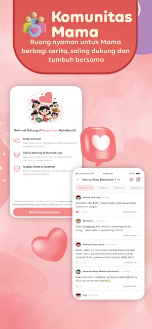 Hallobumil: Kehamilan & Anak iPhone screenshot 1