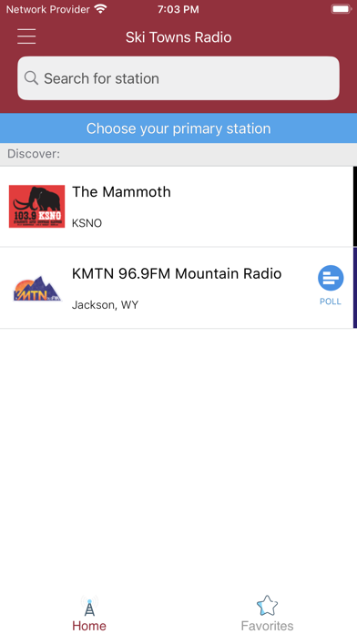 Ski Towns Radio Screenshot