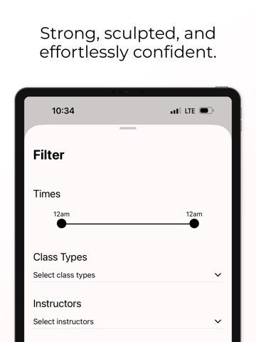 Blush and Core Pilates iPad screenshot