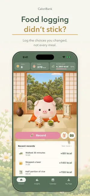 CaloriBank: Calorie Savings screenshot 1
