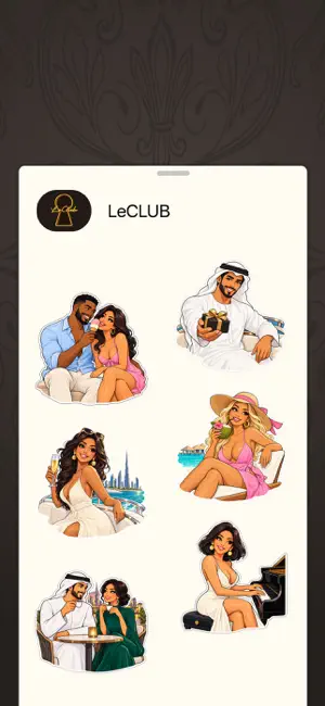 LeClub - Luxury Stickers screenshot 2