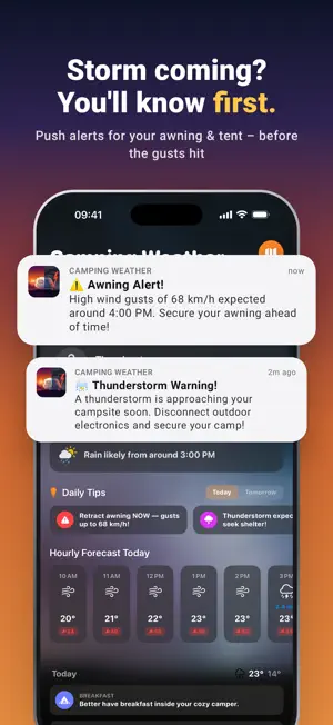 Camping Weather:Forecast, Wind screenshot 1