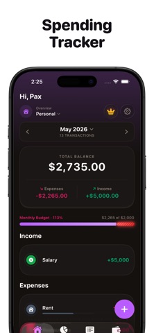 Spending Tracker - MochiMoney Screenshot 1 of 5