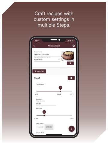 BAXTER MenuManager iPad screenshot