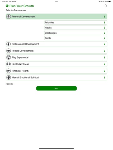 Growdie iPad screenshot