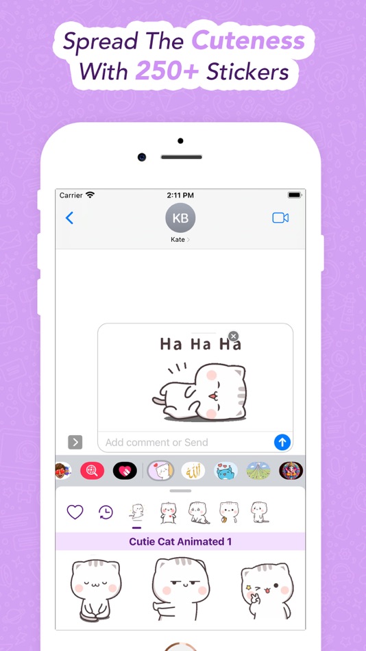 #1. Cutie Cat Animated (iOS) بواسطة: Shikhar Mathur