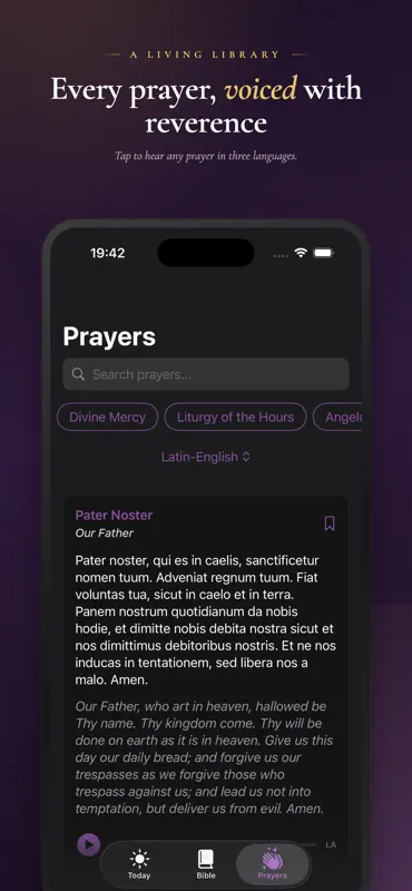 Verbum Dei Latin Bible+Prayer screenshot 3 of 6