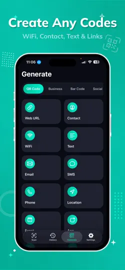 Скриншот QR Scanner - Barcode Scan на iPhone 4