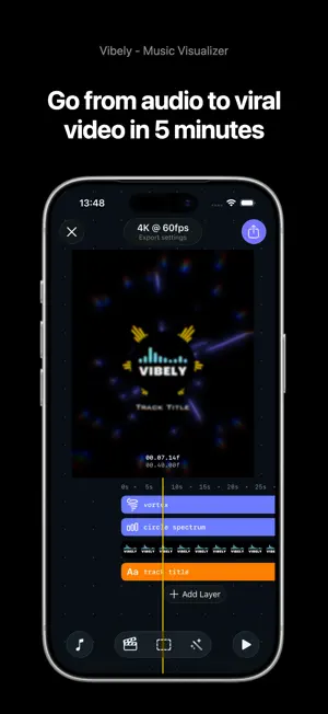 Music Visualizer - Vibely screenshot 1