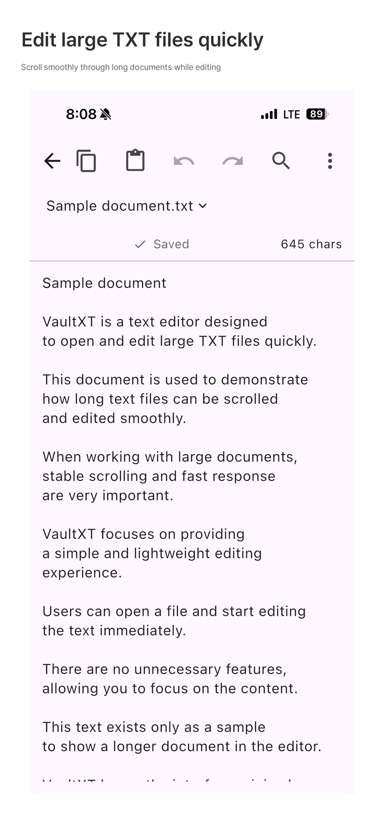 VaultXT - TXT Editor