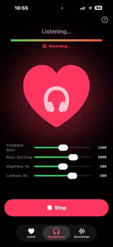 Baby Heartbeat Recorder (mic) iPhone screenshot