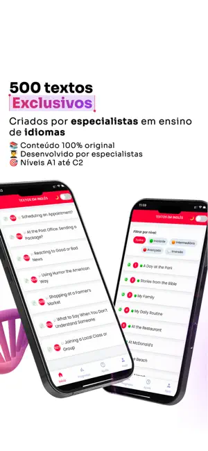 Texto e Áudio em Inglês screenshot 4