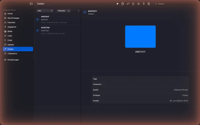 Clipboard Studio — Screenshot 2
