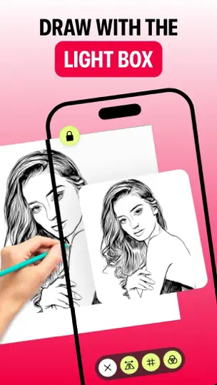 Скриншот AR Tracing: Drawing By Tayasui на iPhone 7