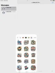 vintage 4th of july stickers ipad resimleri 1