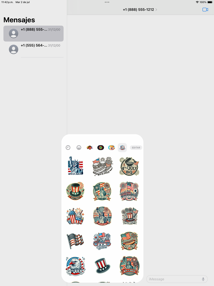 Vintage 4th of July Stickers