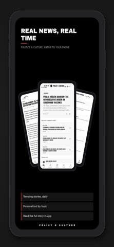 Policy & Culture iPhone screenshot