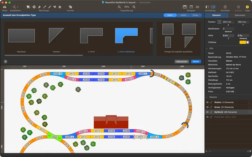 Screenshot von RailModeller Pro auf dem iPhone 5