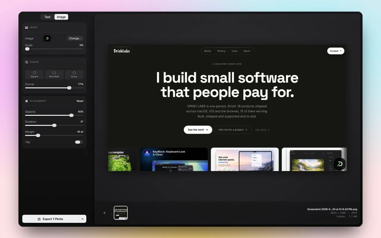 Watermark Maker Bulk — screenshot 2 of 4