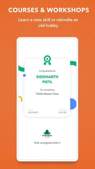 Evergreen Club - Fun & Fitness Screenshot