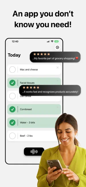 Grocery shopping list - Voice! screenshot 3