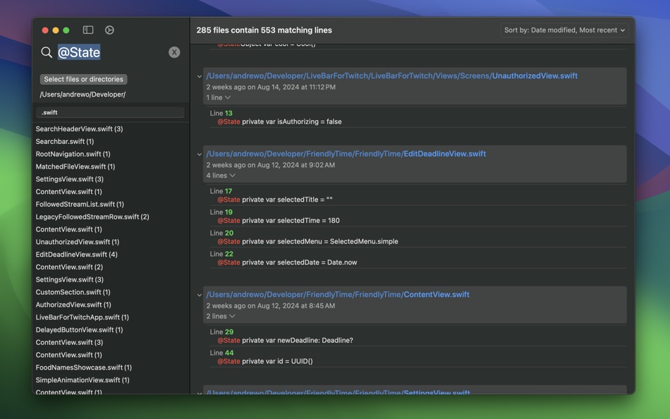 #1. TextSearch (macOS) 게시자: Andrew Olechtchouk