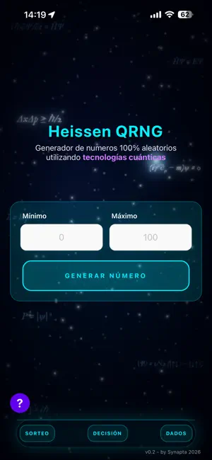 HeissenQRNG screenshot 2
