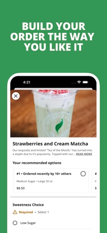 Scented Leaf Tea House App iPhone screenshot