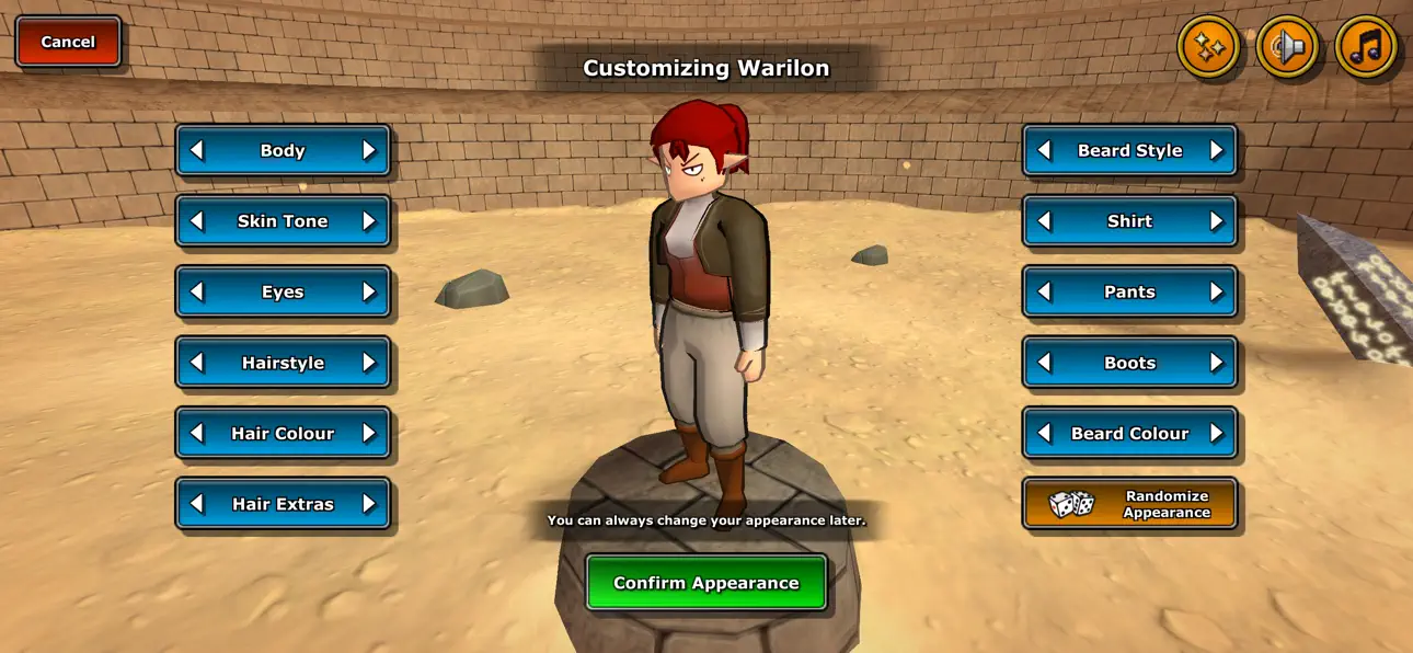 Eterspire: Fantasy MMORPG iOS Mod IPA screenshot 4 - iOS game interface