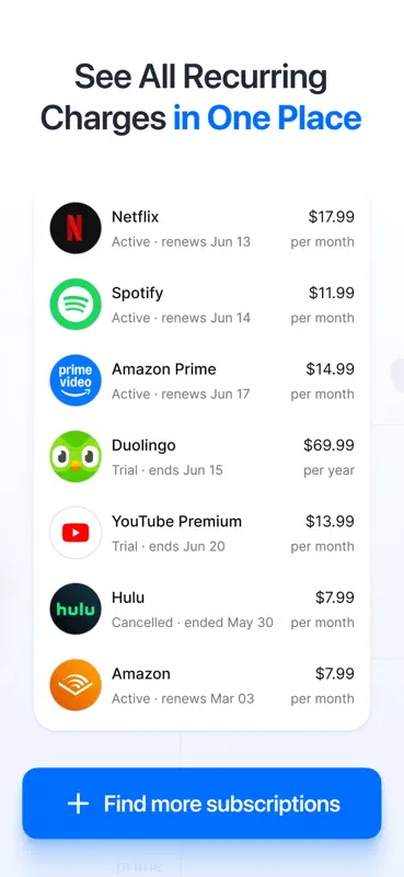 Feenko: Cancel Subscriptions screenshot 2 of 5