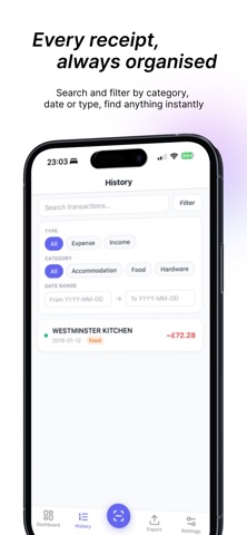 Expenz: AI Receipt Scanner screenshot