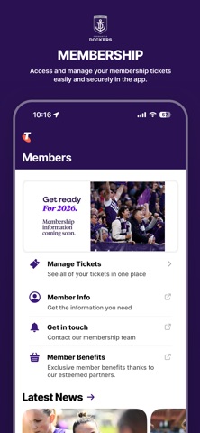 Fremantle Dockers Official App screenshot