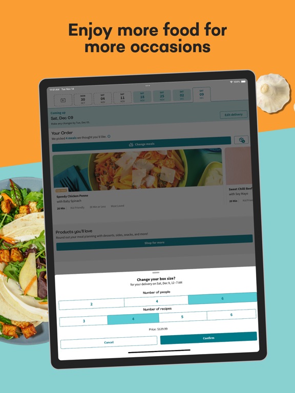 EveryPlate: Cooking Simplified iPad screenshot 8 - Food & Drink app