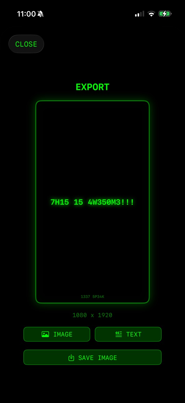 iPhone screenshot