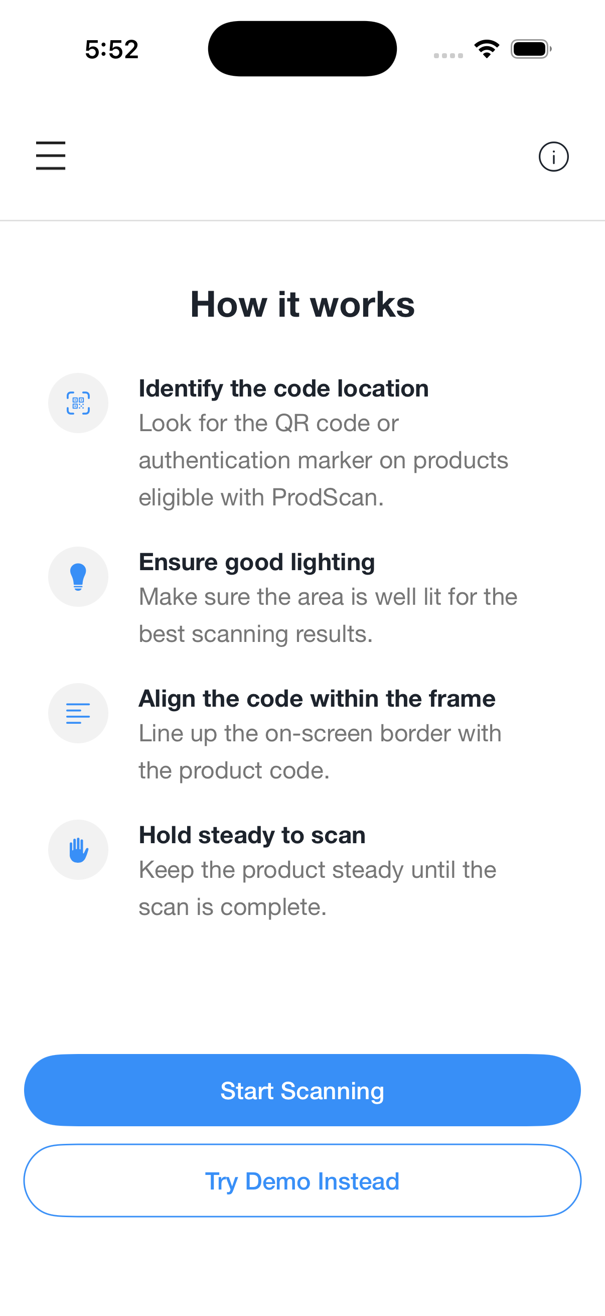 ProdScan screenshot 3
