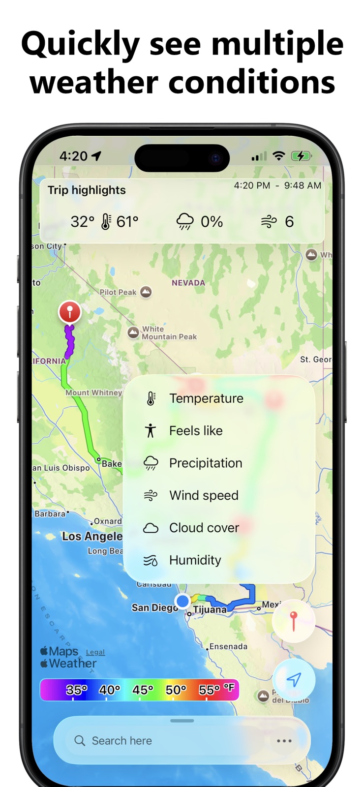 ClimateCruise iphone screenshot 3