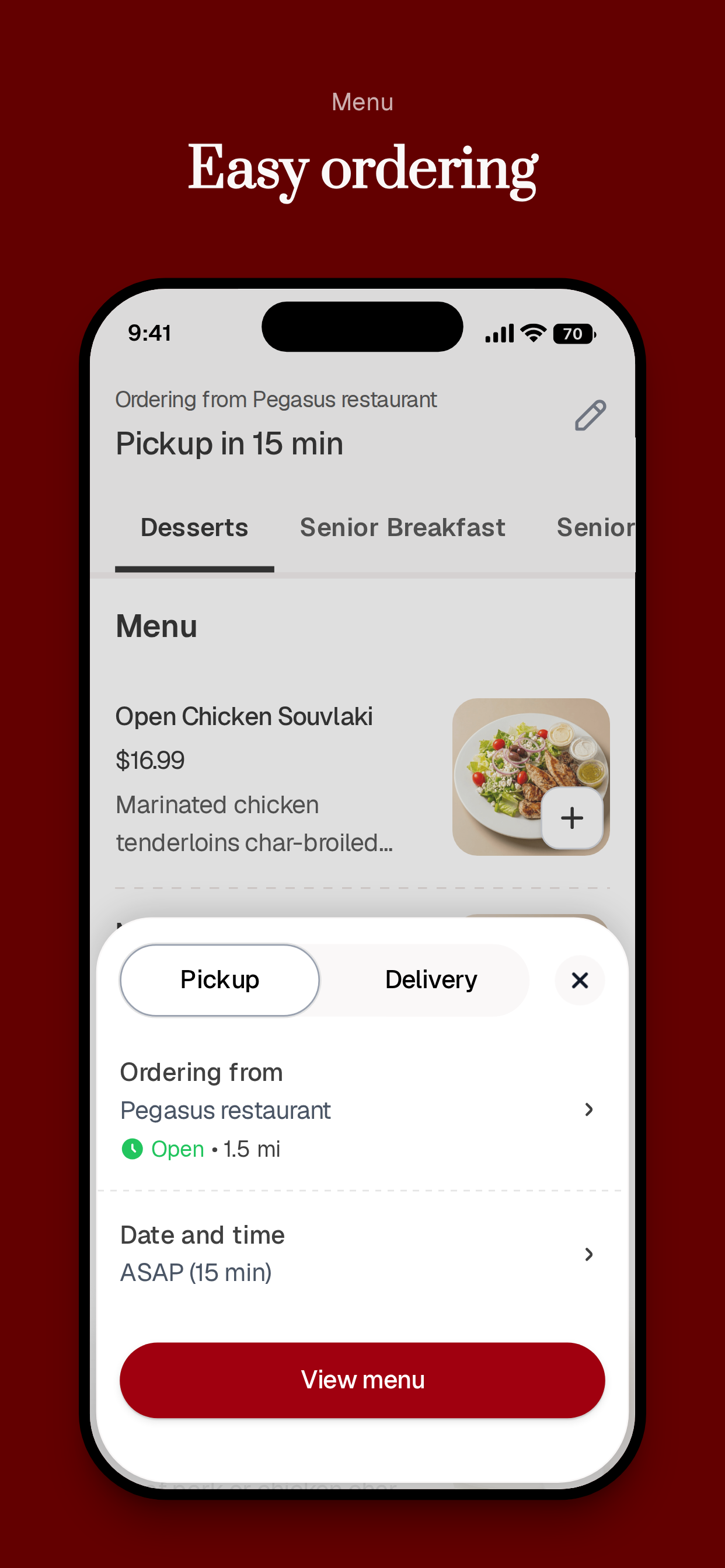 Pegasus restaurant screenshot 3