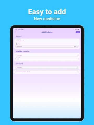 Pill Reminder - Medication Log ipad screenshot 4
