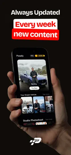 Posely: AI Araba Foto & Video iPhone Ekran Görüntüsü 5