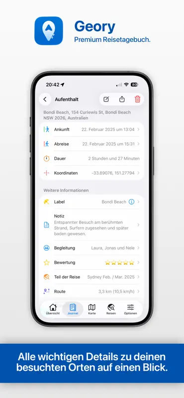 Geory – Premium Reisetagebuch screenshot 4 of 10