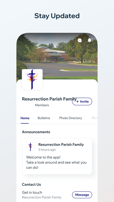 Resurrection Catholic Parish Screenshot