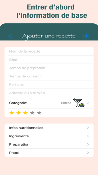 Screenshot #2 pour Mon livre de cuisine