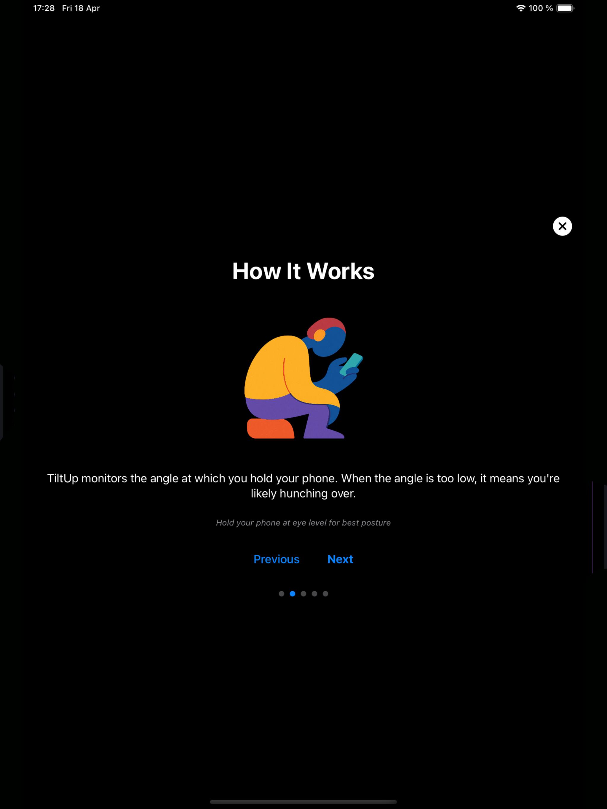 TiltUp: Posture Tracker