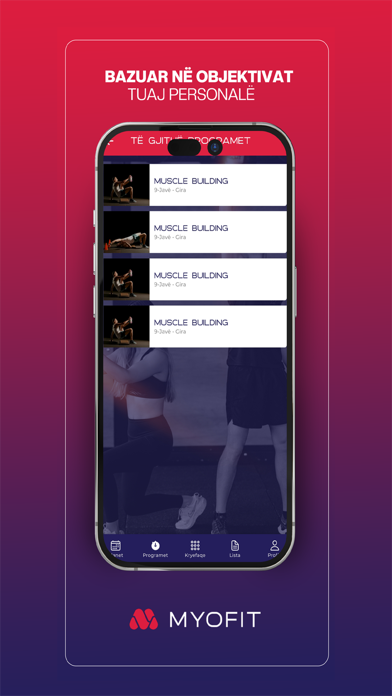 MYOFIT APP Screenshot