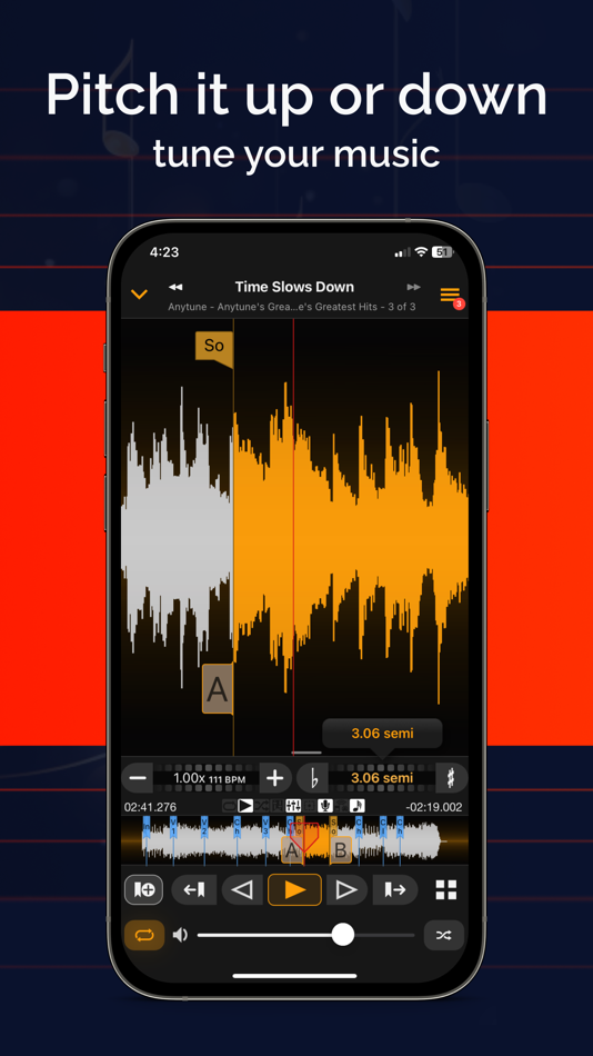 #4. Anytune Pro+: Studio Tools (iOS) Podle: Anytune Inc.