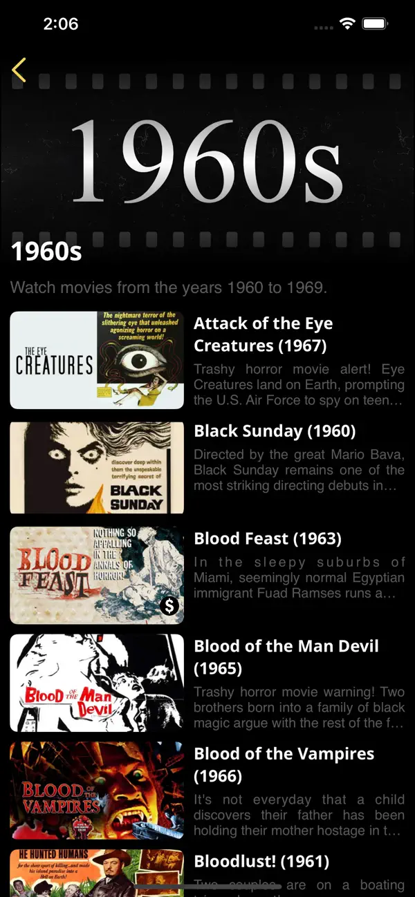 Screenshot #3 pour Trashy Horror Movies