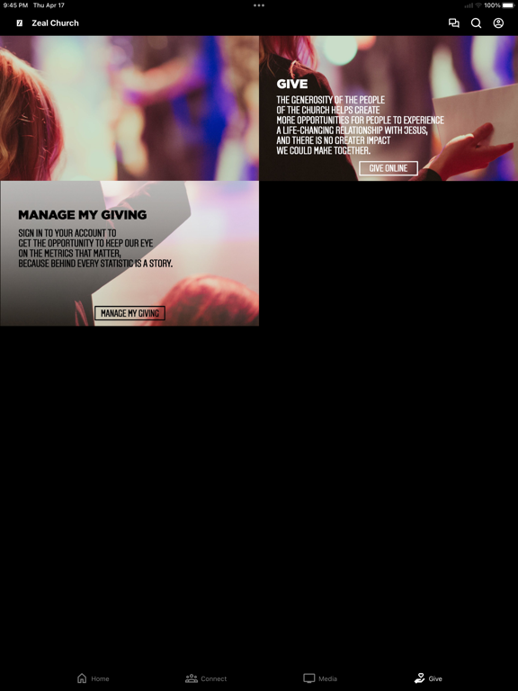 Zeal Church TV iPad screenshot 4 - Education app