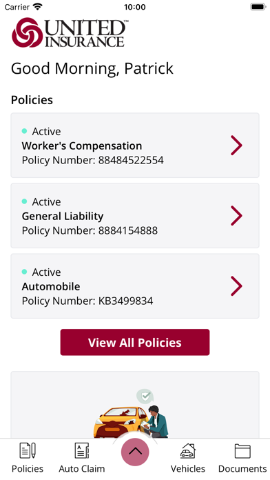 United Insurance Screenshot