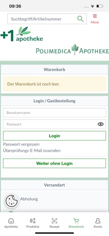 +1 & Polimedica ApothekenShop iPhone screenshot